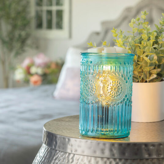 EBPAG Candle Warmers Vintage Parisian Glass Illumination Fragrance Warmer 0