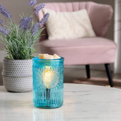 EBPAG Candle Warmers Vintage Parisian Glass Illumination Fragrance Warmer 0