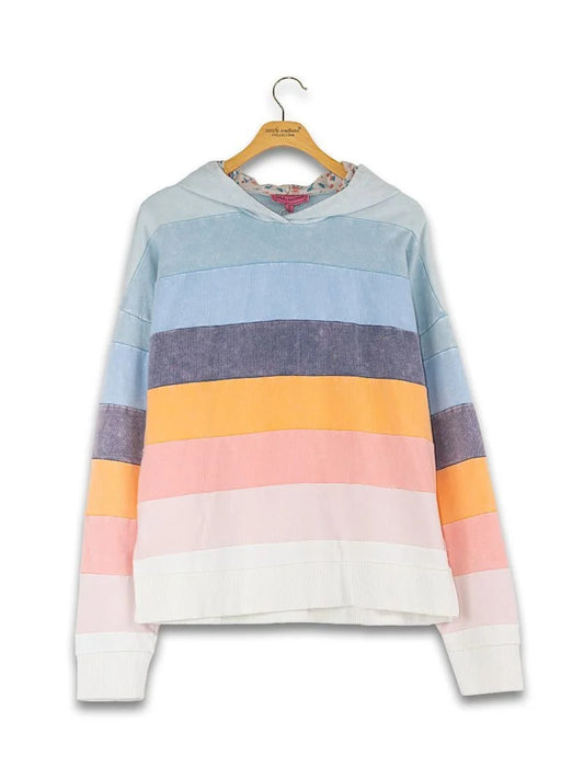 PP-0126-HD-STRIPE-WSHD Simply Southern Women's Stiped Hoodie