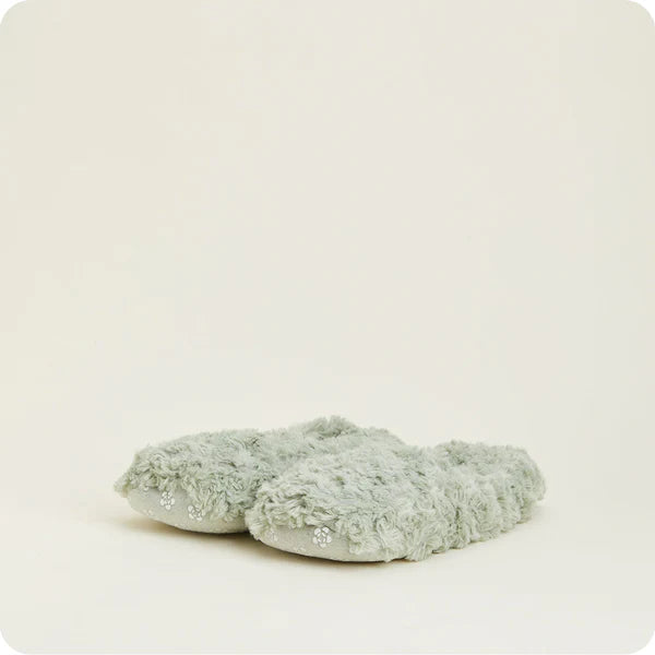 FW-SLI-CSG-V2 Warmies Curly Sage Green Slippers