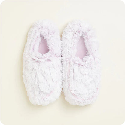 FW-SLI-MP Warmies MARSHMALLOW LAVENDER WARMIES SLIPPERS