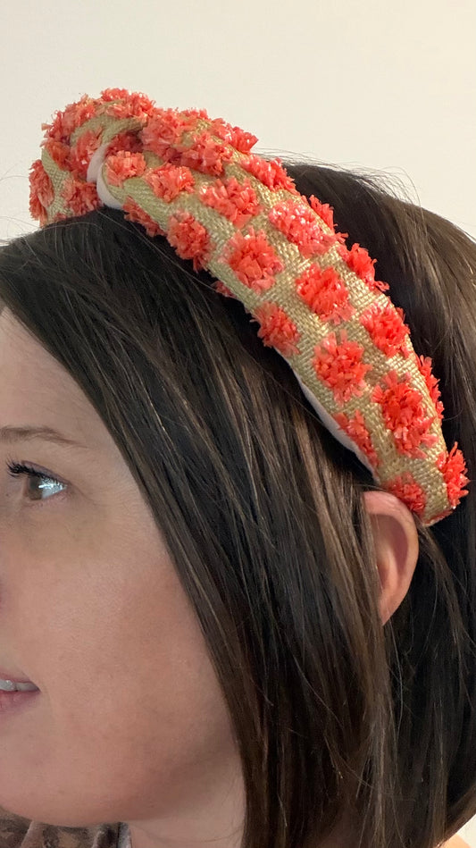 CC38572-001 Orange Floral Headband