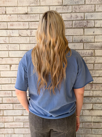 7821B-BL-FW Blue Fireworks T-Shirt