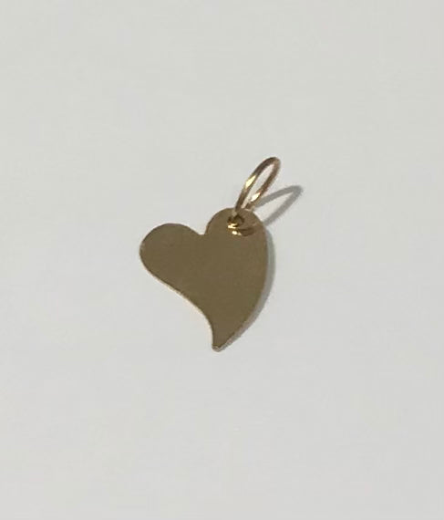 14K Gold Filled Engravable Heart Pendant