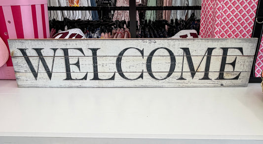 37-00306 Home Pine Pallet Sign Welcome 0