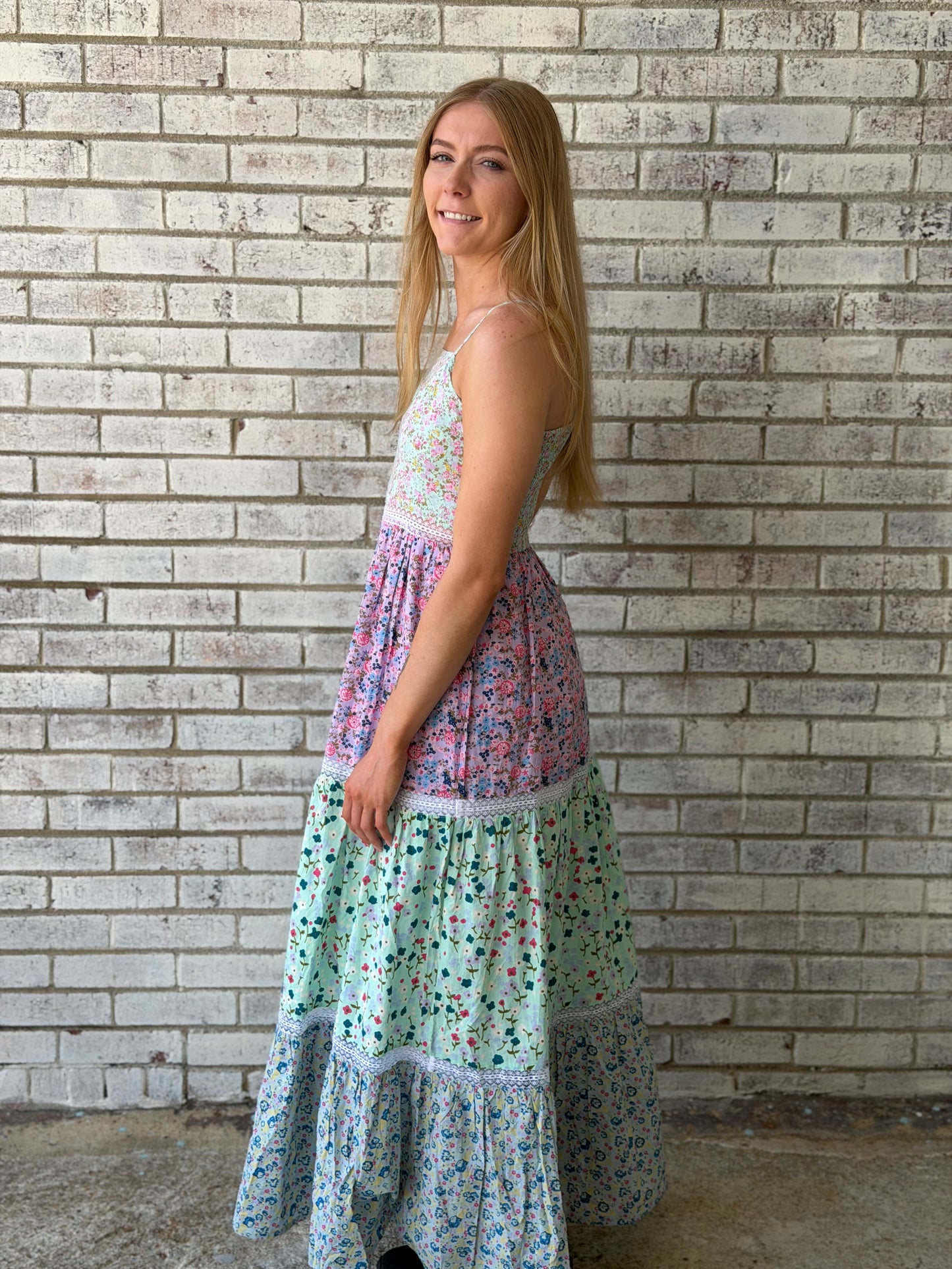 PP-0126-DRS-MULTI-FLRL Simply Southern Floral Design Dress