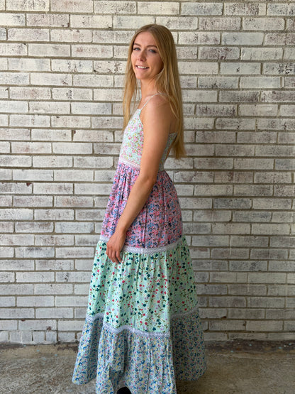 PP-0126-DRS-MULTI-FLRL Simply Southern Floral Design Dress