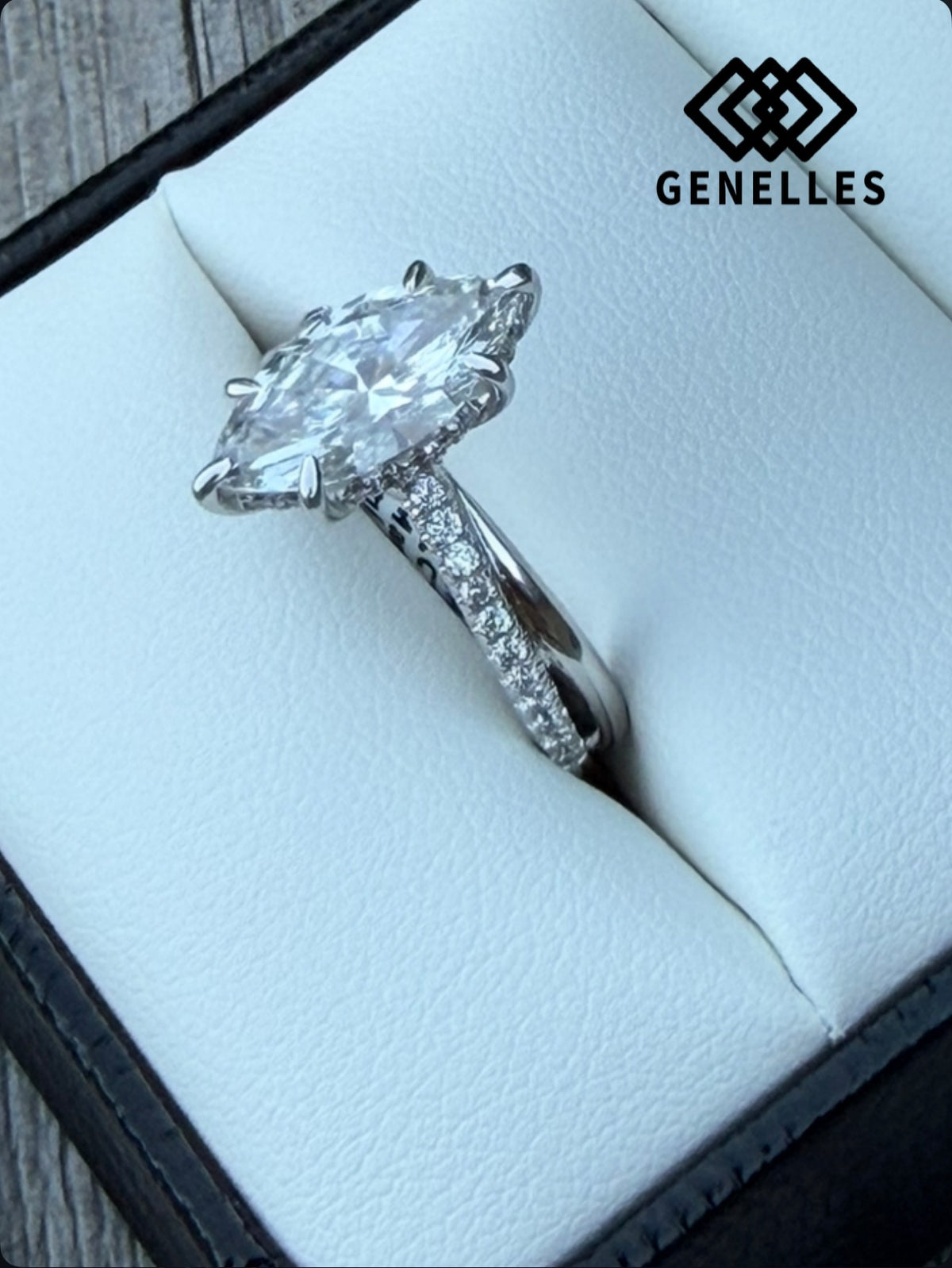 ER10439W44JJ 14K White Gold 2.01CT Lab Grown Marquise .2CTW Semi Mount 0