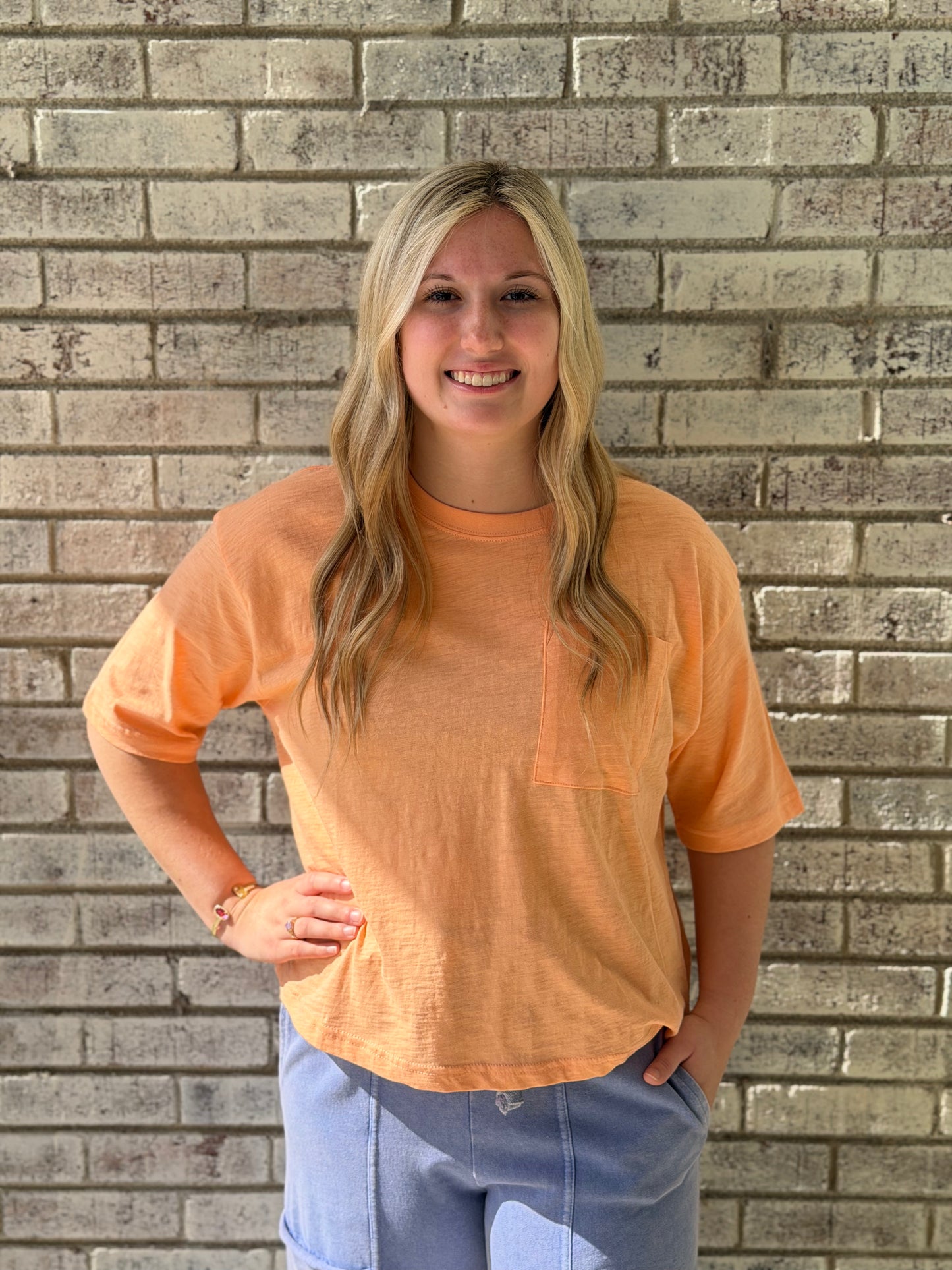 RDG61904SLD Royce Creamsicle Oversized top