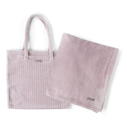 HMOB-LI Hello Mello On My Way Tote Throw Plush Blanket 58"x62" Lilac