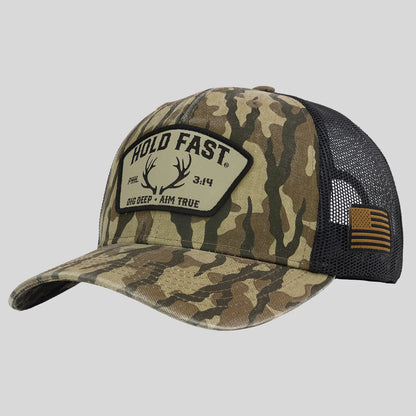 HFC5396 Hold Fast Men's Cap Dig Deep Antler Camo 0