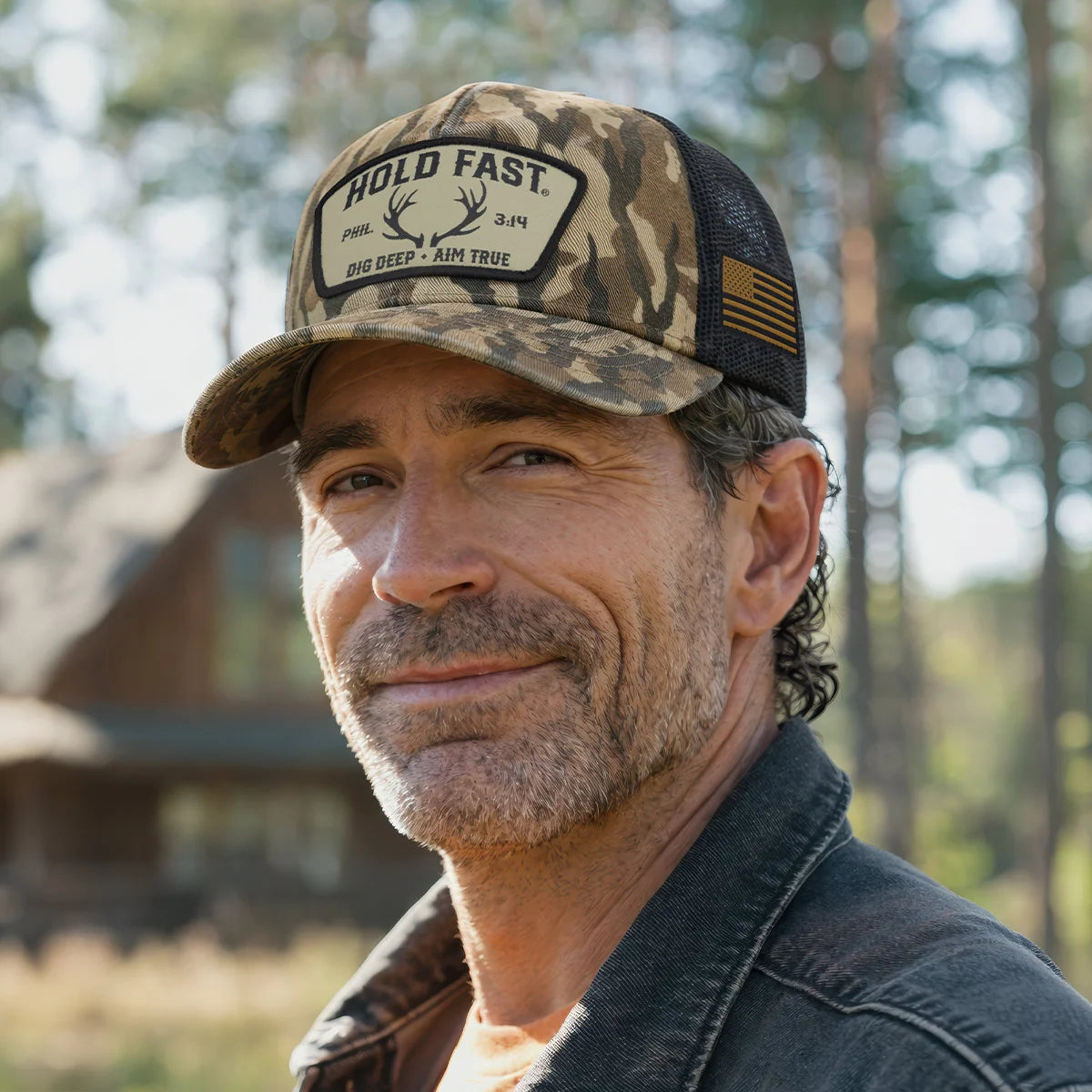 HFC5396 Hold Fast Men's Cap Dig Deep Antler Camo 0