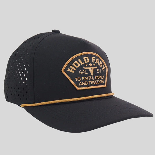 HFC5397 Hold Fast Men's Cap Western Black 0
