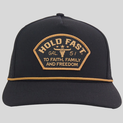 HFC5397 Hold Fast Men's Cap Western Black 0