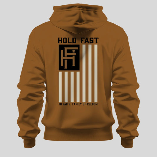 HFH5428 HOLD FAST Men's Hoodie Interlocking Logo Flag 0