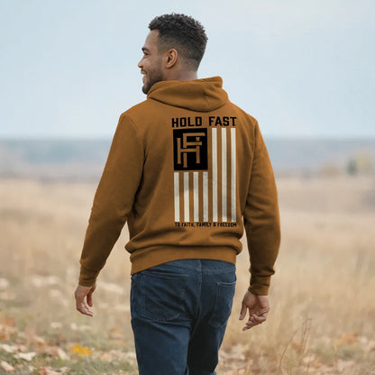 HFH5428 HOLD FAST Men's Hoodie Interlocking Logo Flag 0