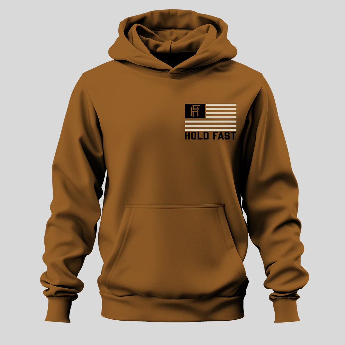 HFH5428 HOLD FAST Men's Hoodie Interlocking Logo Flag 0