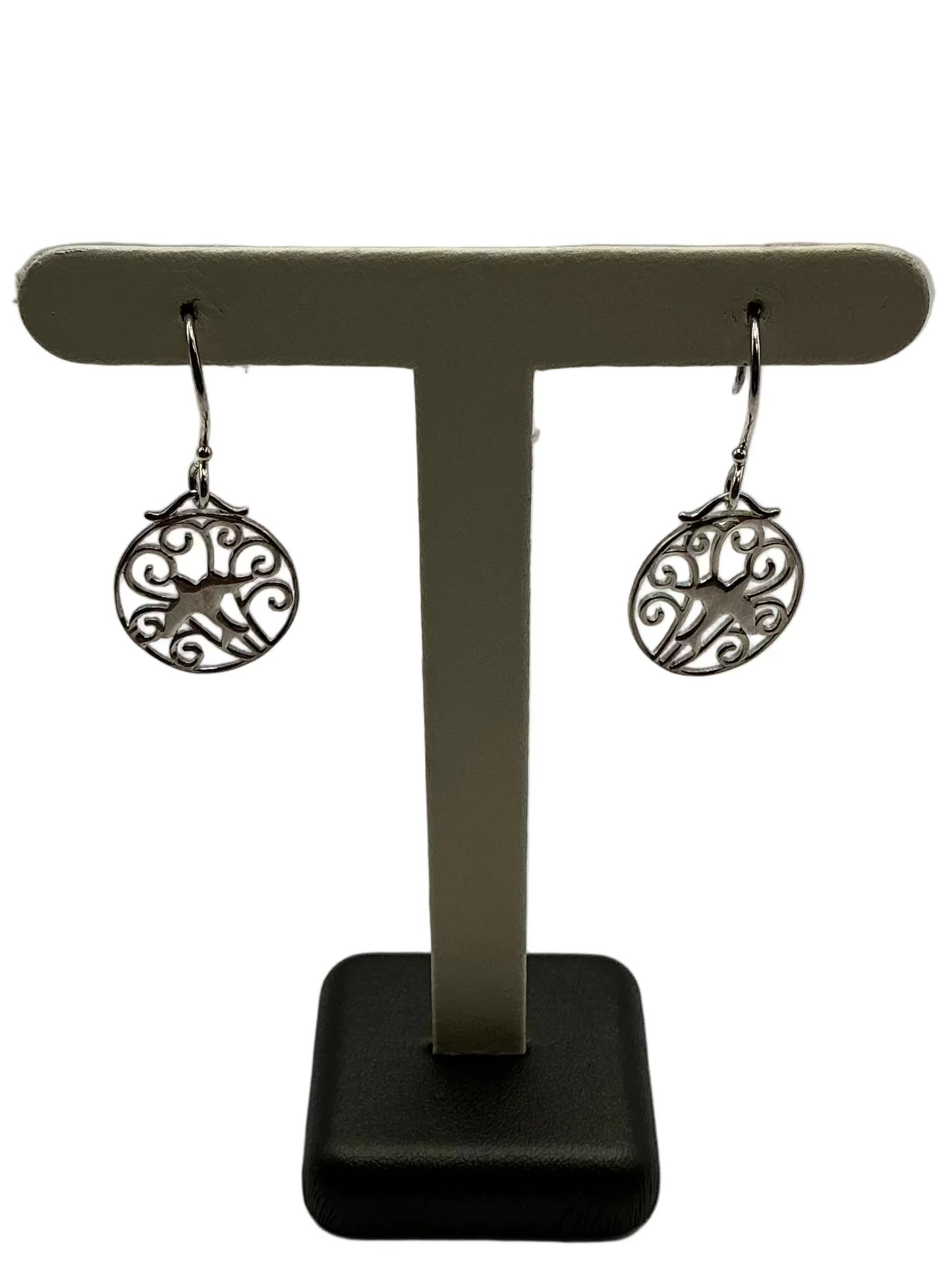 739 DER E474 Southern Gates Sterling Silver Bird Earrings 0