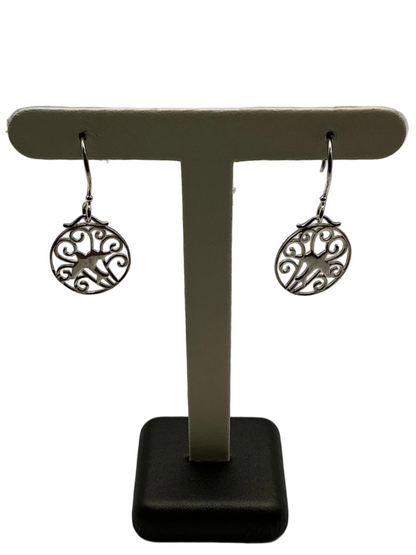 739 DER E474 Southern Gates Sterling Silver Bird Earrings 0