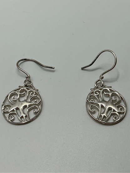 739 DER E474 Southern Gates Sterling Silver Bird Earrings 0
