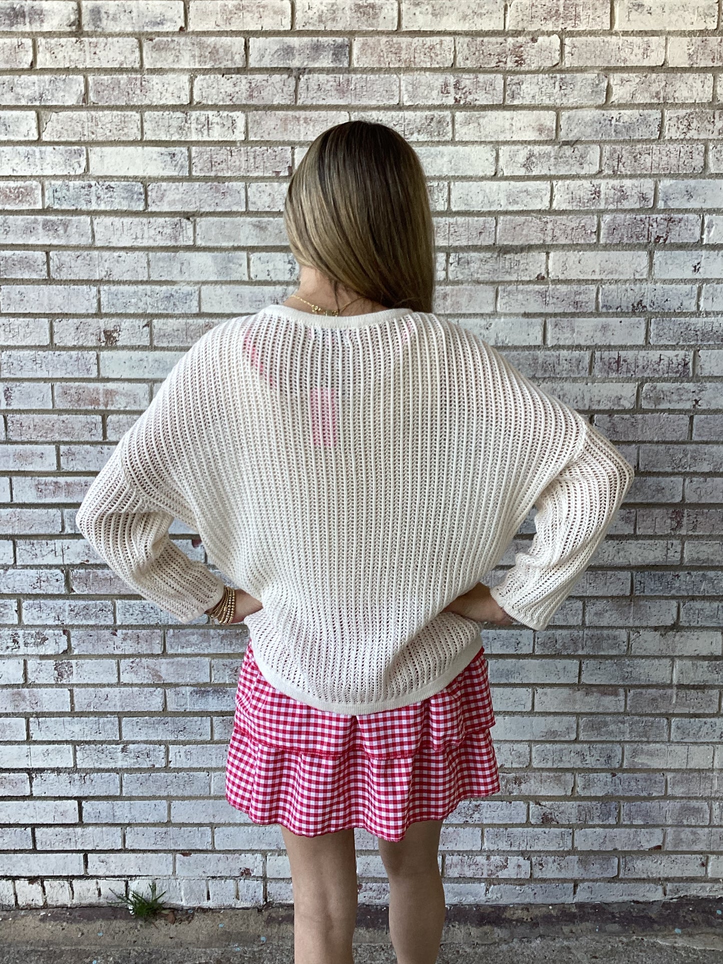 PP-0126-SWTR-FLAG Simply Southern Knit Cream Sweater