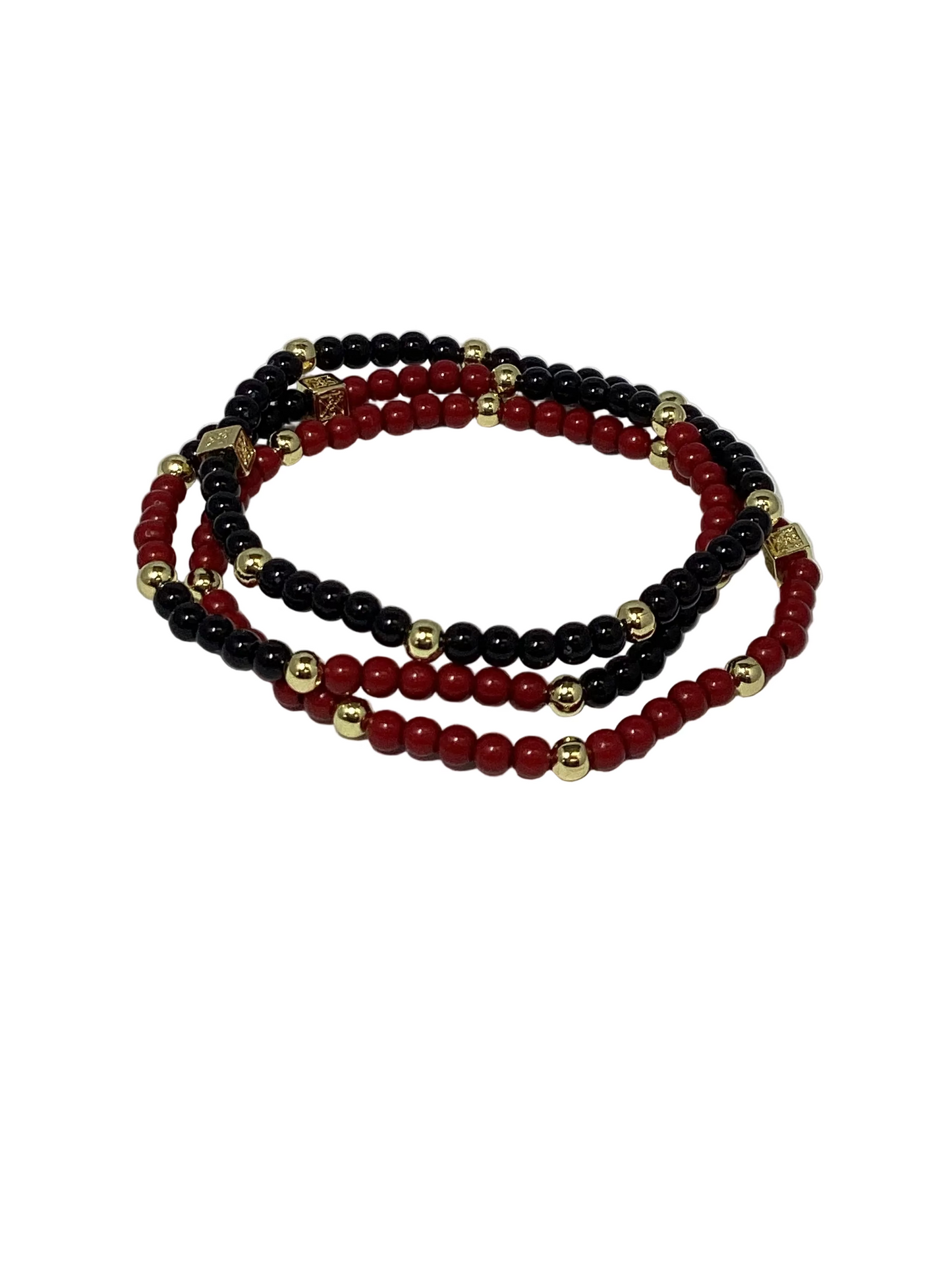 75626 Michelle McDowell Junie Garnet and Black Bracelet
