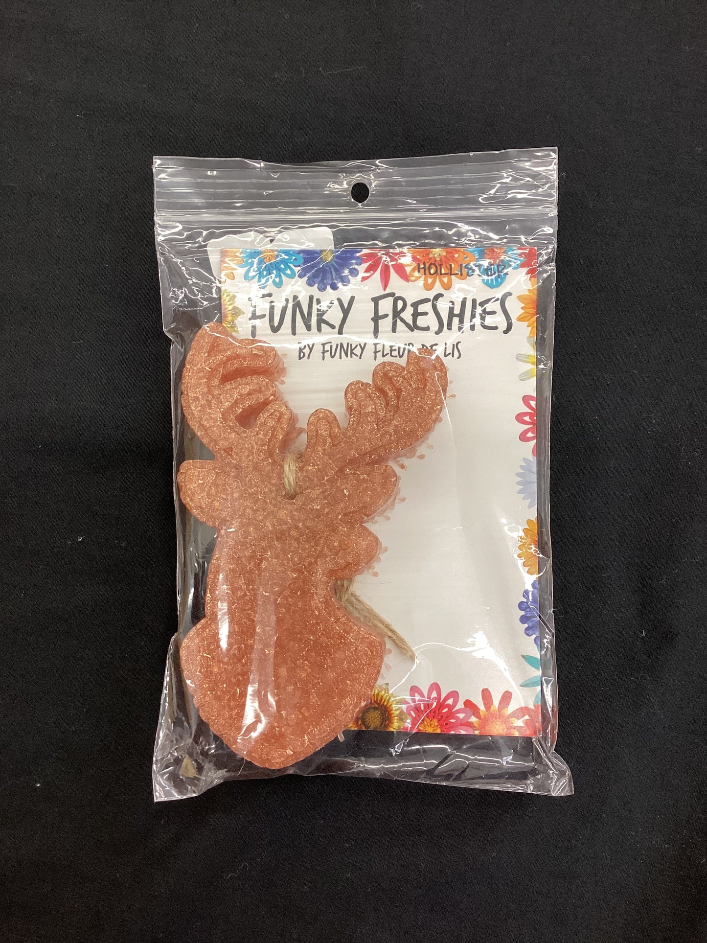 Funky Fleur De Lis Deer Head Freshie Dark Brown-Fierce and Deer Head Freshie Brown - Hollister 0