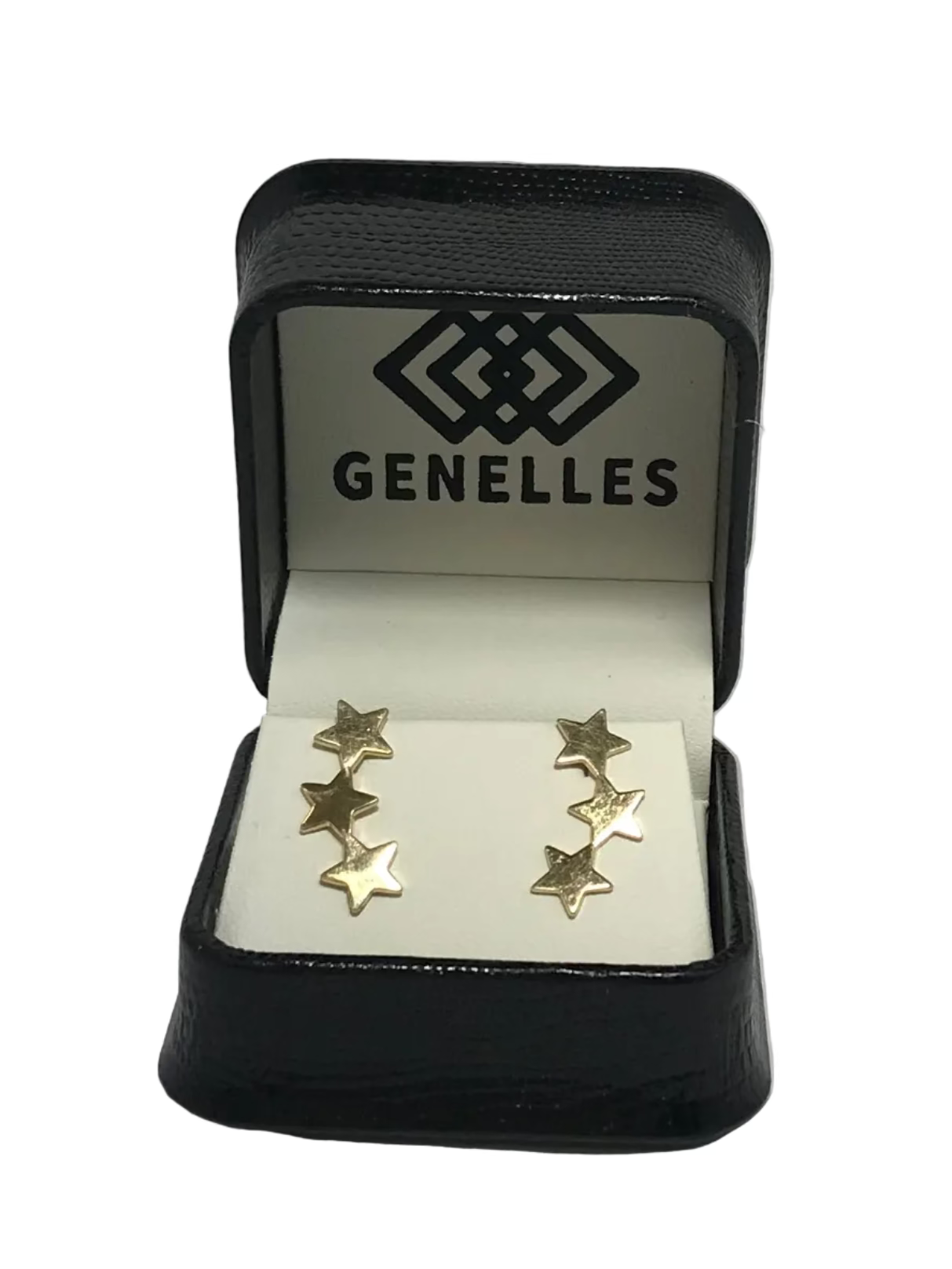 U 39279 14K Yellow Gold Dangle Star Earrings