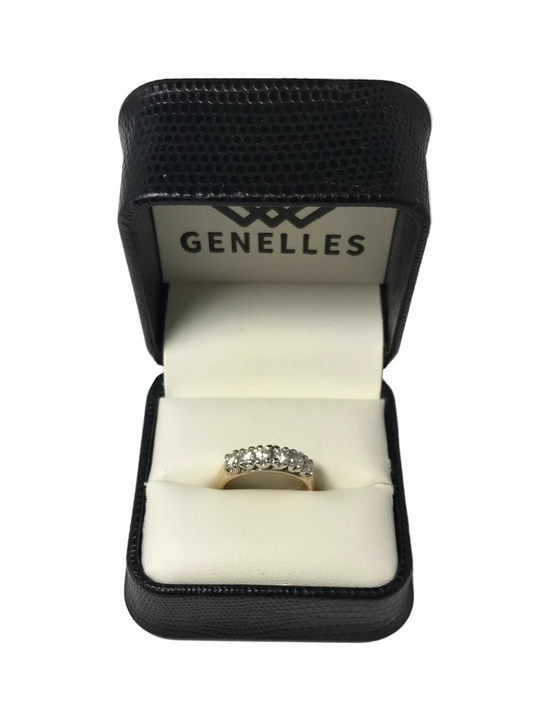 U 39406 14K Yellow Gold CZ Band