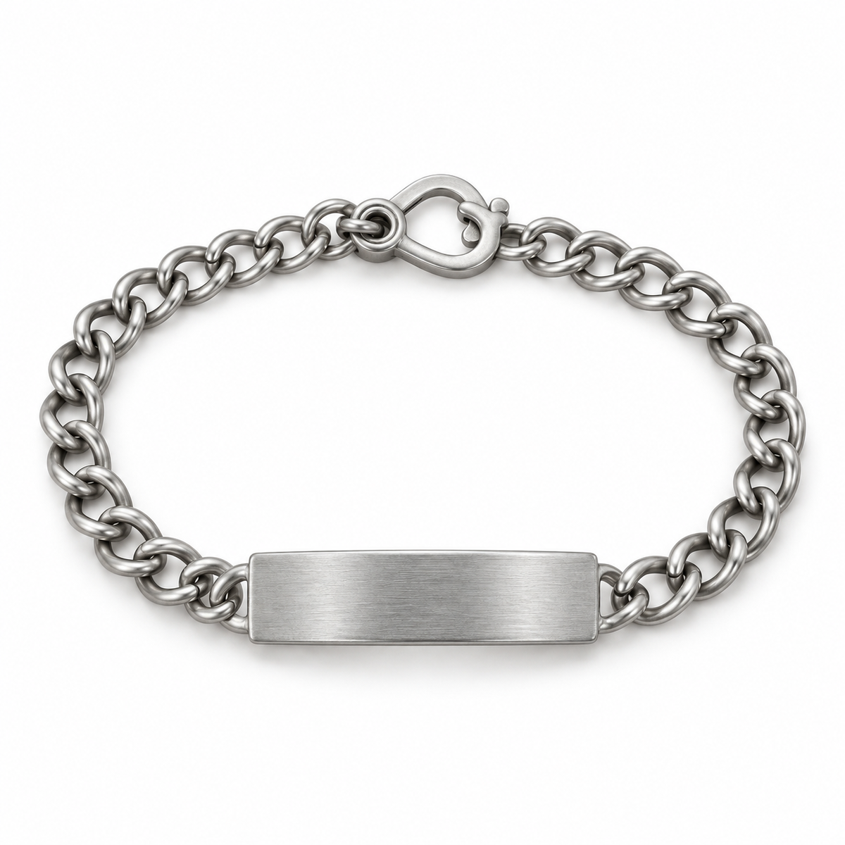 070886 Spiedel Medilog Jr ID Cuban Bracelet Stainless Steele 6.5" 0