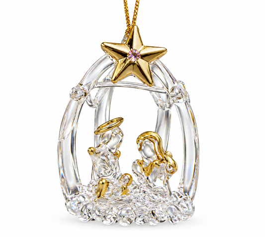 EX29317 Ganz Bless Nativity Ornament Glass 0