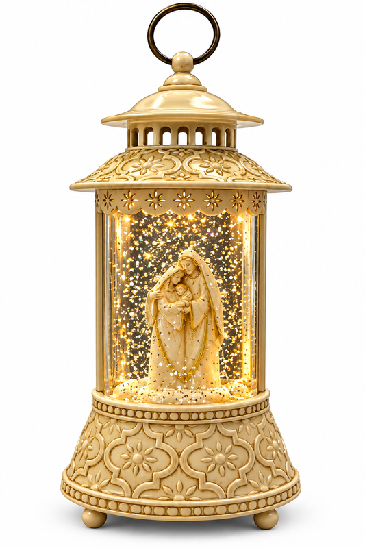 MX197858 Ganz LED Shimmer Holy Family Battery Operated/Plug in Snow Globe Acrylic 0