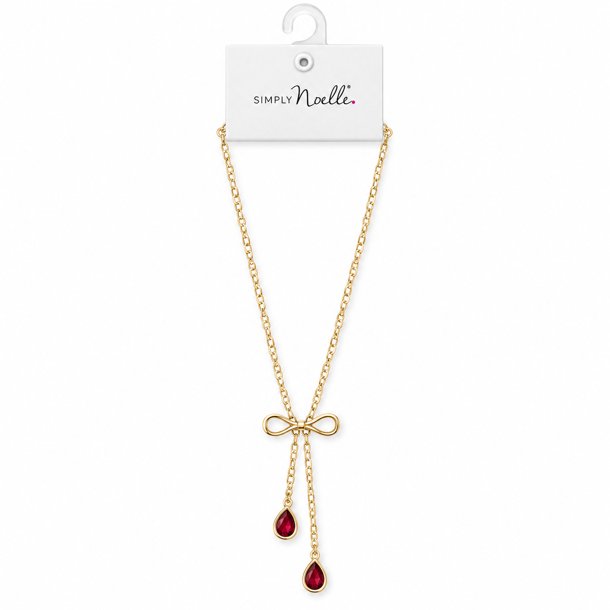 FNECK445 Simply Noelle Holiday Bow Fashion Necklace 0