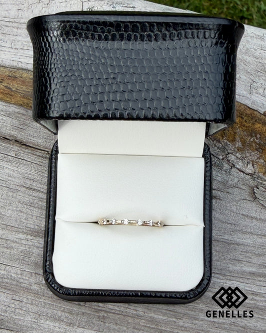 B-R-019293 10K Yellow Gold .20CTW Natural Diamond Wedding or Stackable Band 0