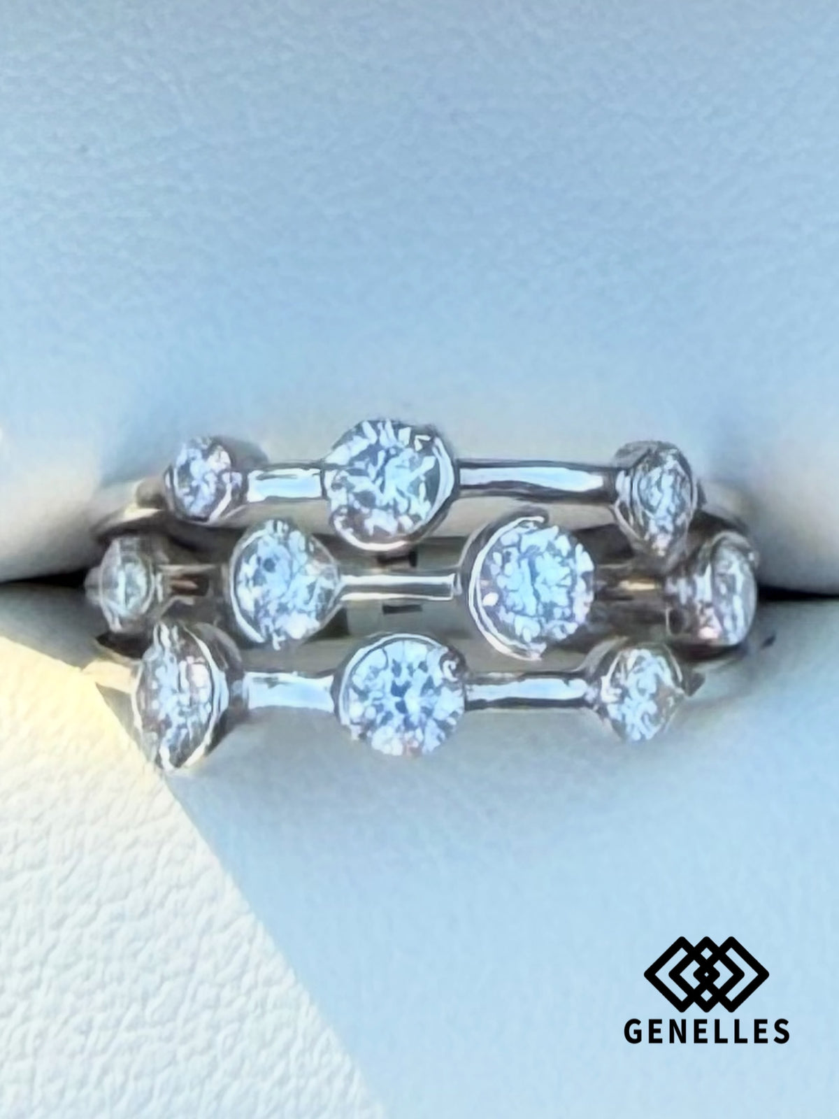 Ladies Sterling Silver 1.09 Ct. TW LAB DIAMOND Ring Size 7