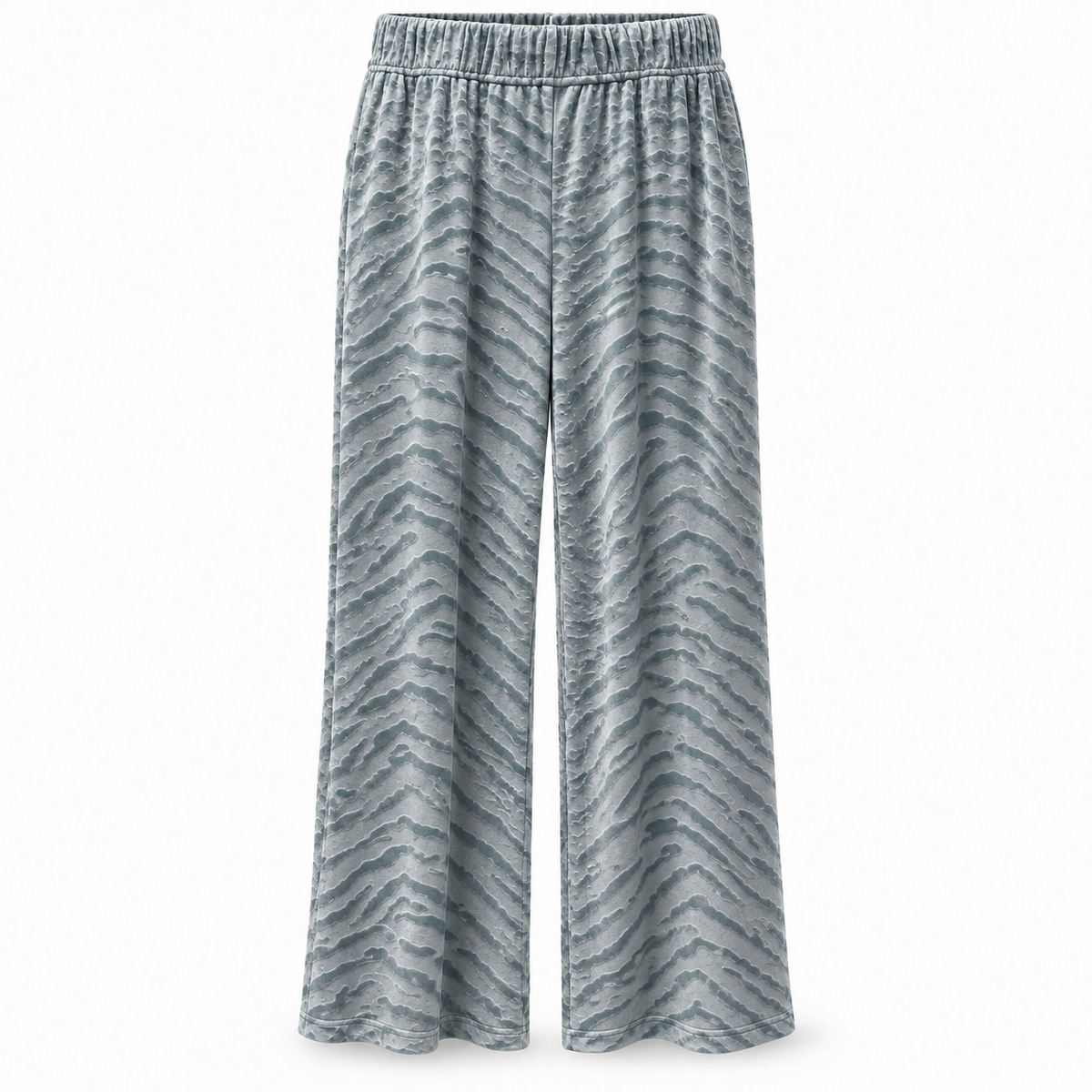 Amanda Blu Women's Sea Glass Zebra Luxe Lounge Pants Blue Haze 0