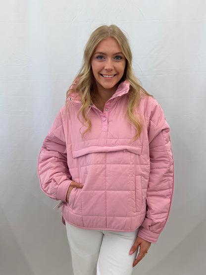 KDC-PLVR-13-LPK Katydid Lt Pink Puffer Pullover