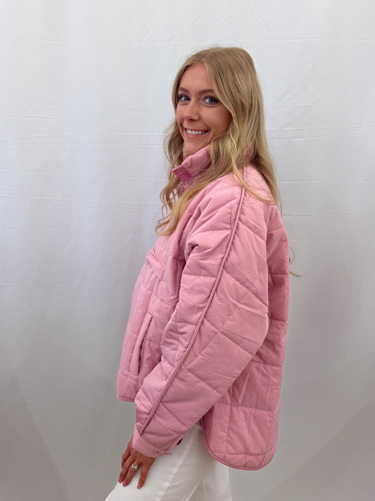KDC-PLVR-13-LPK Katydid Lt Pink Puffer Pullover
