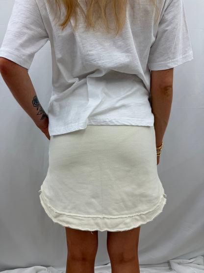 RDG68A98SLD Royce Duo Melange Fleece Skort Ivory