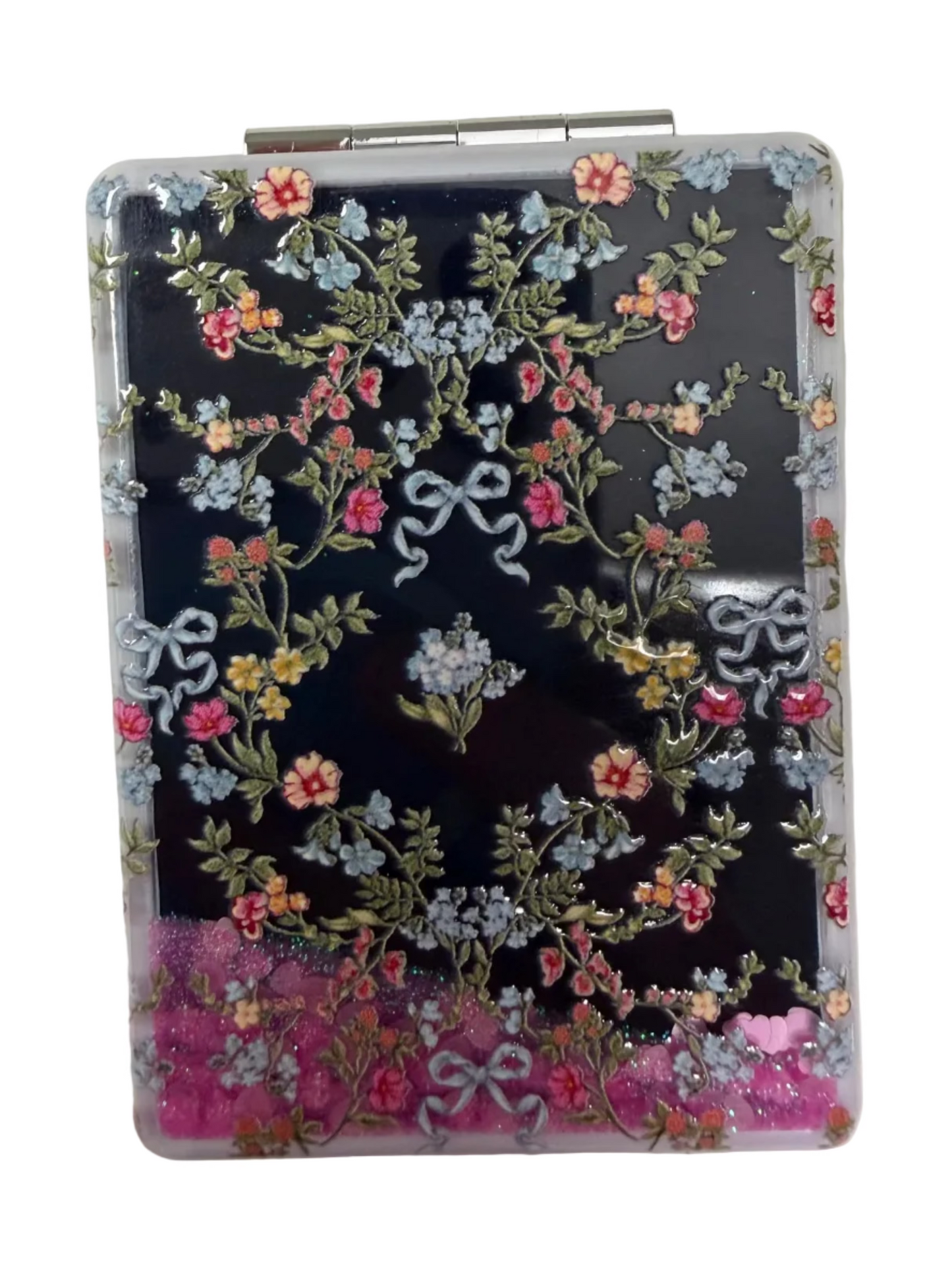PP-0226-KIT-MIRROR-BWTFL Simply Southern Magnifying Compact Cosmetic Mirror