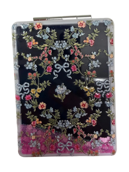PP-0226-KIT-MIRROR-BWTFL Simply Southern Magnifying Compact Cosmetic Mirror
