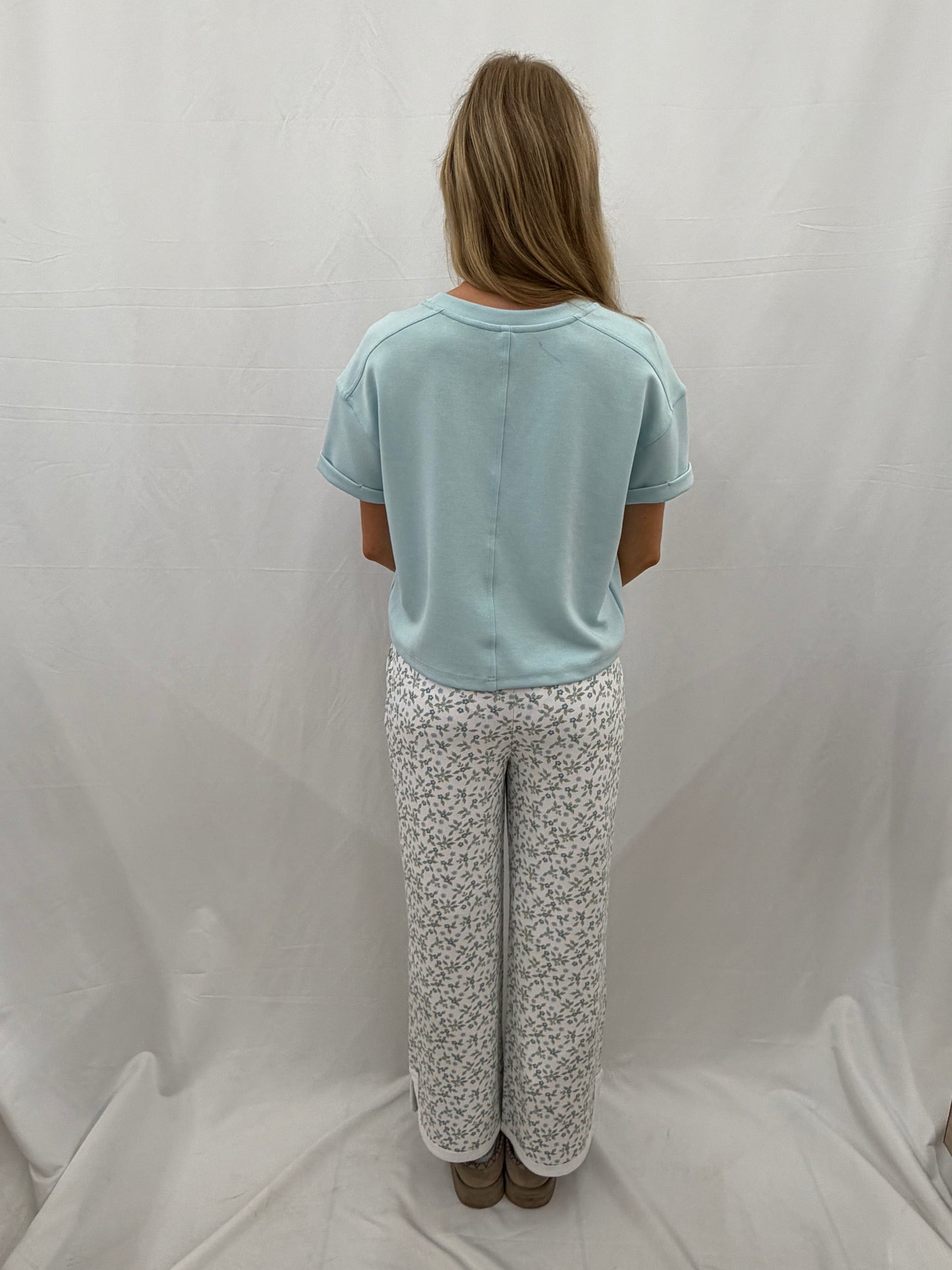 PP-0126-PNT-PNTCK-ROBFLR Simply Southern Robin Egg Floral Pants