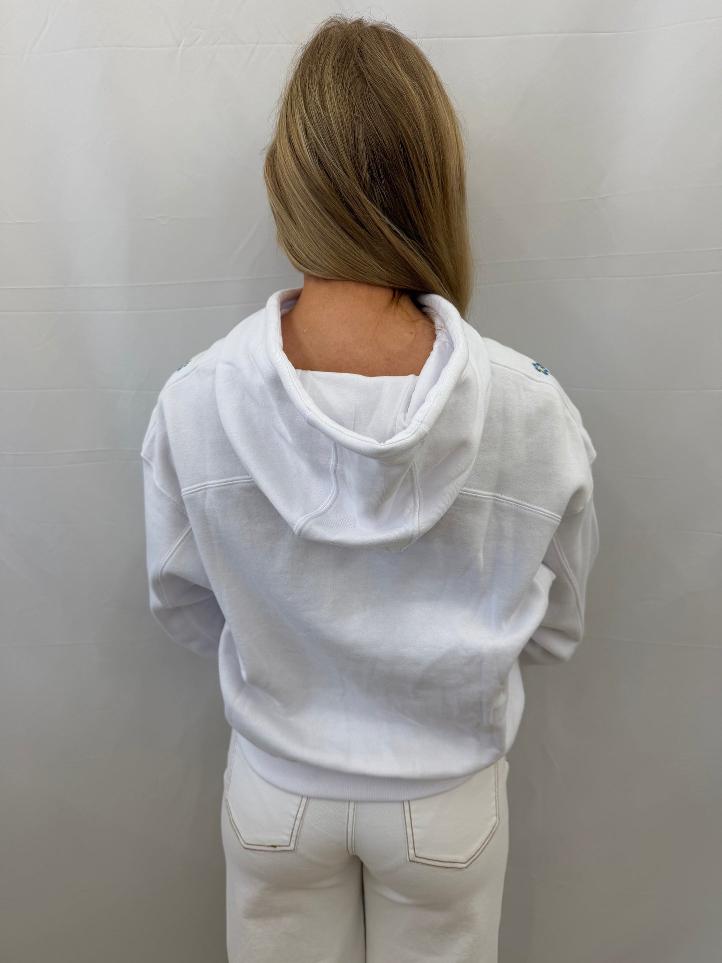 PP-0126-HD-SNAP-CRP-ROBFLR Simply Southern Snap Cropped Hoodie with Floral Embroidery