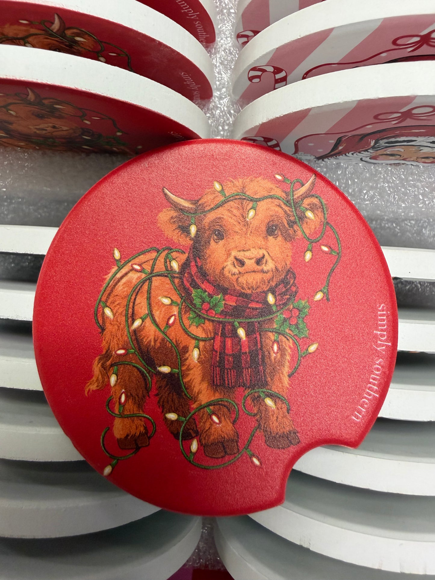 PP-0226-KIT-CC-HOL Simply Southern Water Absorbent Car Coasters