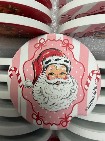 PP-0226-KIT-CC-HOL Simply Southern Water Absorbent Car Coasters