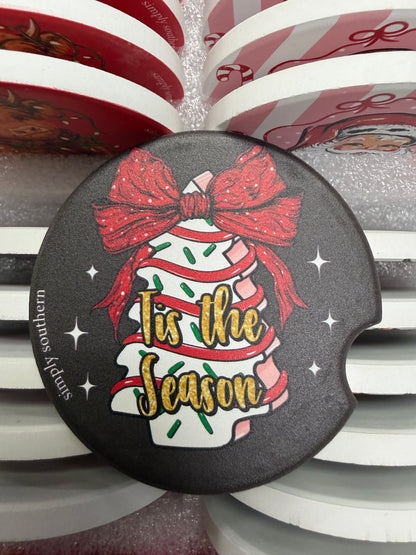 PP-0226-KIT-CC-HOL Simply Southern Water Absorbent Car Coasters