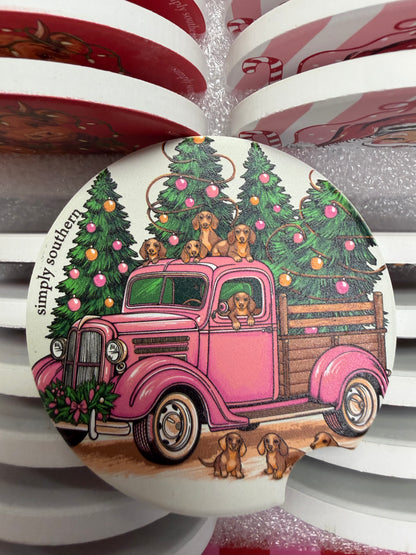 PP-0226-KIT-CC-HOL Simply Southern Water Absorbent Car Coasters