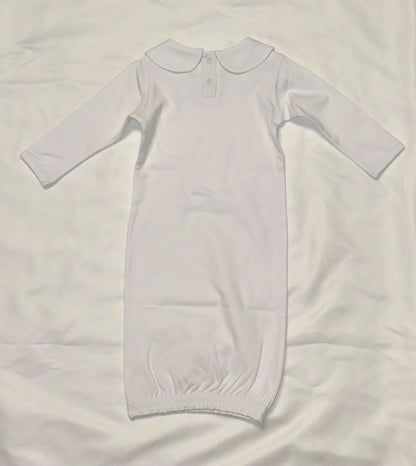 Newborn Baby Sleeping Gown in Blue, White, or Pink