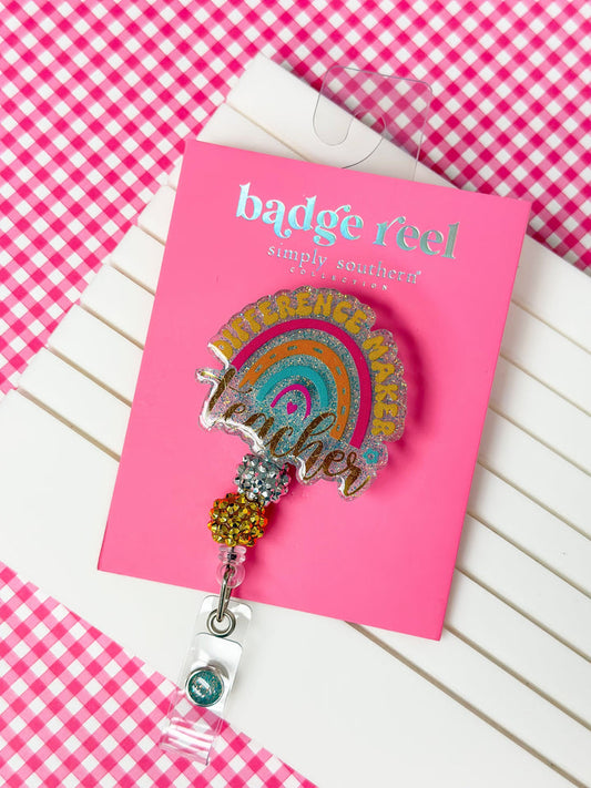 0124-BADGEREEL-DIFFERENCE Simply Southern Difference Badge Reel