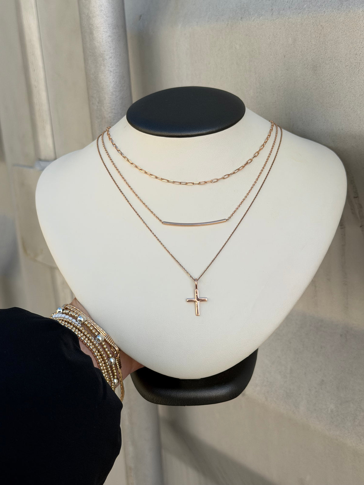 MZ009124 14K Rose Gold Paperclip Chain 16" 0